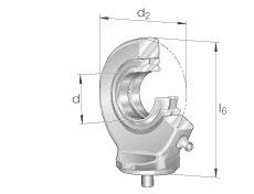 Hydraulic rod ends (INA) INA GK60-DO 60×135×167.50 mm