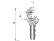 Rod ends (INA) INA GAL40-UK-2RS-A 40×92×196 mm