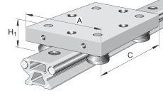 Carriage (INA) INA LFL52-E-SF-RB 53.80×150×135 mm
