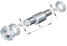 Eccentric bolts for track rollers (INA) INA LFE05-0,5