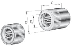 Drawn cup roller clutches (INA) INA HFL0606-KF-R-A 6×10×6 mm