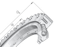 Four point contact bearings (INA) INA VLA200744-N 634×838.1 mm