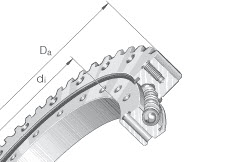 Four point contact bearings (INA) INA VSA200744-N 672×838.1 mm