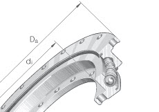 Four point contact bearings (INA) INA VLU200744 634×848×56 mm