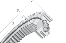 Four point contact bearings (INA) INA VSI200744-N 745.5×816 mm