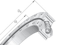 Four point contact bearings (INA) INA VSU200414-ZT 342×486 mm