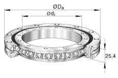Crossed roller bearings (INA) INA XSU080258 220×295×25.40 mm