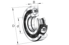 Four point contact bearings (FAG) QJ307-XL-TVP