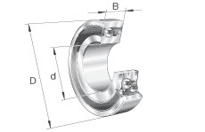 Self aligning ball bearings (FAG) FAG 2202-2RS-TVH-C3 15×35×14 mm