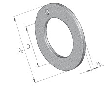 Thrust washers (INA) INA EGW38-E40 38×62×1.50 mm