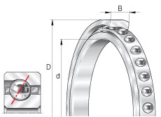 Thin section bearings (INA) INA CSXG180-HLE 457.2×508×25.4 mm