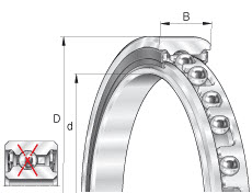 Thin section bearings (INA) INA CSXU060-2RS-HLE 152.4×171.45×12.70 mm