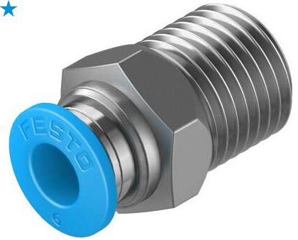 Push in fitting (FESTO) FESTO QS-1/4-6 (153003)