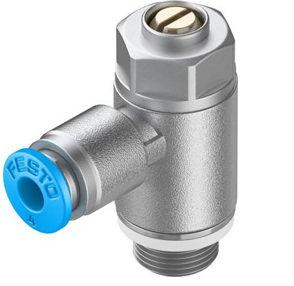 One way flow control valve (FESTO) FESTO GRLA-1/8-QS-4-D (193143)