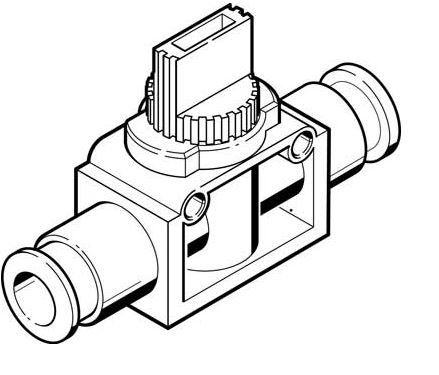Shut off valve (FESTO) FESTO HE-2-QS-8 (153468)