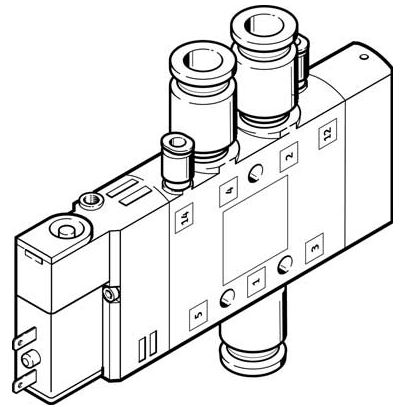 Solenoid valve (FESTO) FESTO CPE14-M1BH-5LS-QS-8 (196914)