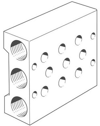 Manifold block (FESTO) FESTO PRS-1/8-3-B (11899)