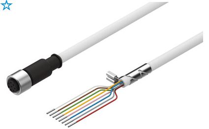 Encoder cable (FESTO) FESTO NEBM-M12G8-E-10-LE8 (1451590)