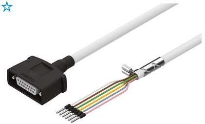 Motor cable (FESTO) FESTO NEBM-S1G15-E-10-Q7-LE6 (1450838)