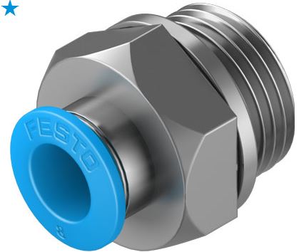 Push in fitting (FESTO) FESTO QS-G3/8-8 (186100)