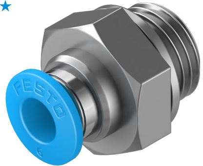 Push in fitting (FESTO) FESTO QS-G1/4-6 (186097)