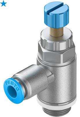 One way flow control valve (FESTO) FESTO GRLA-1/4-QS-8-RS-D (534339)