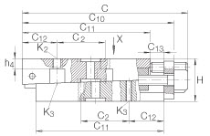 Adjusting gib for linear roller bearings (INA) INA VUS38134-A 30×51.50×131 mm