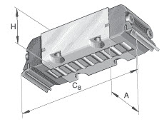Linear roller bearings (INA) INA RUS85280-GR3/-11-20 76×65×234 mm