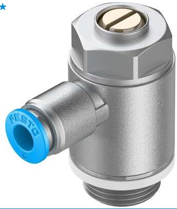 One way flow control valve (FESTO) FESTO GRLA-3/8-QS-6-D (193149)