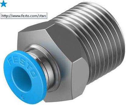 Push in fitting (FESTO) FESTO QS-3/8-6 (190645)
