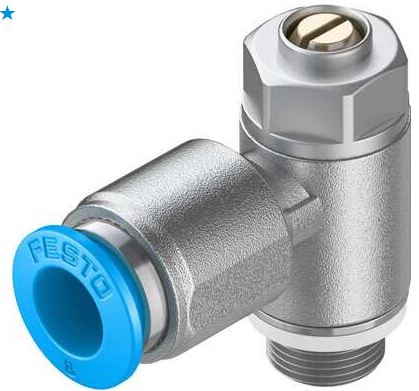 One way flow control valve (FESTO) FESTO GRLZ-1/8-QS-8-D (193159)