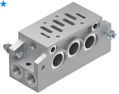 Manifold sub-base with 90° connections (FESTO) FESTO NAVW-1/4-1-ISO (152789)
