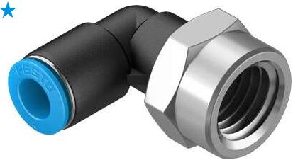 Push in L fitting (FESTO) FESTO QSLF-3/8-8-B (153278)