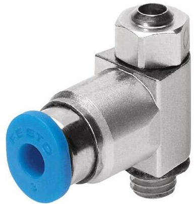Flow control valve (FESTO) FESTO GRLO-M5-QS-4-LF-C (175057)