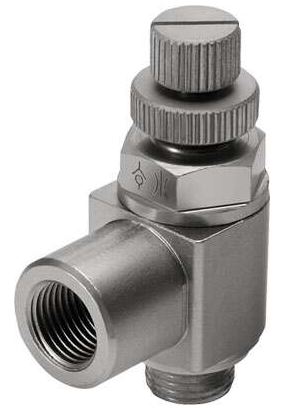 One way flow control valve (FESTO) FESTO GRLA-1/8-RS-B (151169)