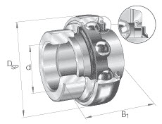 LEŽAJ INA GE50-XL-KRR-B-FA101 50×90×62,80 mm