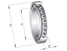 Spindle bearings (FAG) FAG HS7007-C-T-P4S-DUL 35×62×14 mm
