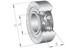 LEŽAJ INA 3008-2RS-L294-C3 40×68×21 mm