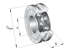 Track rollers with profiled outer ring (INA) INA LFR5206-20-NPP 25×102×25.80 mm