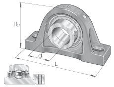 Housing units (INA) INA LASE45 — LASE45 /-XL 45×192×107 mm