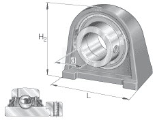 Housing units (INA) INA TSHE40-XL-N 40×116×99 mm