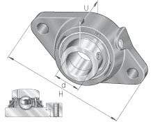 Housing units (INA) INA TCJT45-XL 45×180×59.10 mm