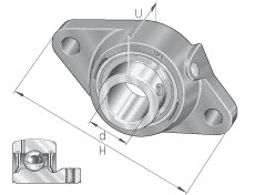 Housing units (INA) INA PCJTY12-XL 12×99×33 mm