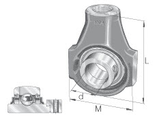 Housing units (INA) INA RHE45-XL 45×145×110 mm