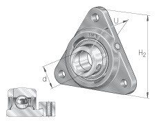 Housing units (INA) INA PCFTR45 — PCFTR45 /-XL 45×150×51.9 mm