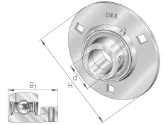 Housing (INA) INA FLAN80-MSB-FA125 79.95×119×147.5 mm
