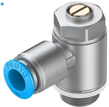 One way flow control valve (FESTO) FESTO GRLA-3/8-QS-10-D (193151)