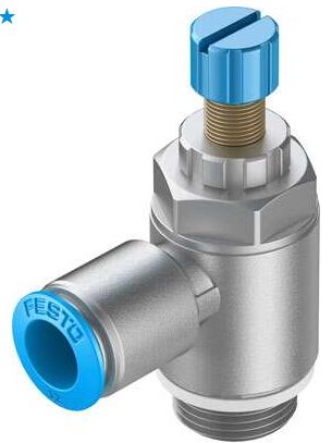 One way flow control valve (FESTO) FESTO GRLA-1/2-QS-12-RS-D (534344)