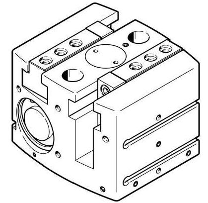 Radial gripper (FESTO) FESTO HGPL-40-20-A-B (3361487)