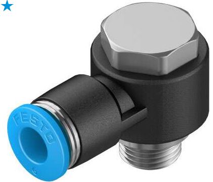 Push in L fitting (FESTO) FESTO QSLV-G1/8-6 (186138)